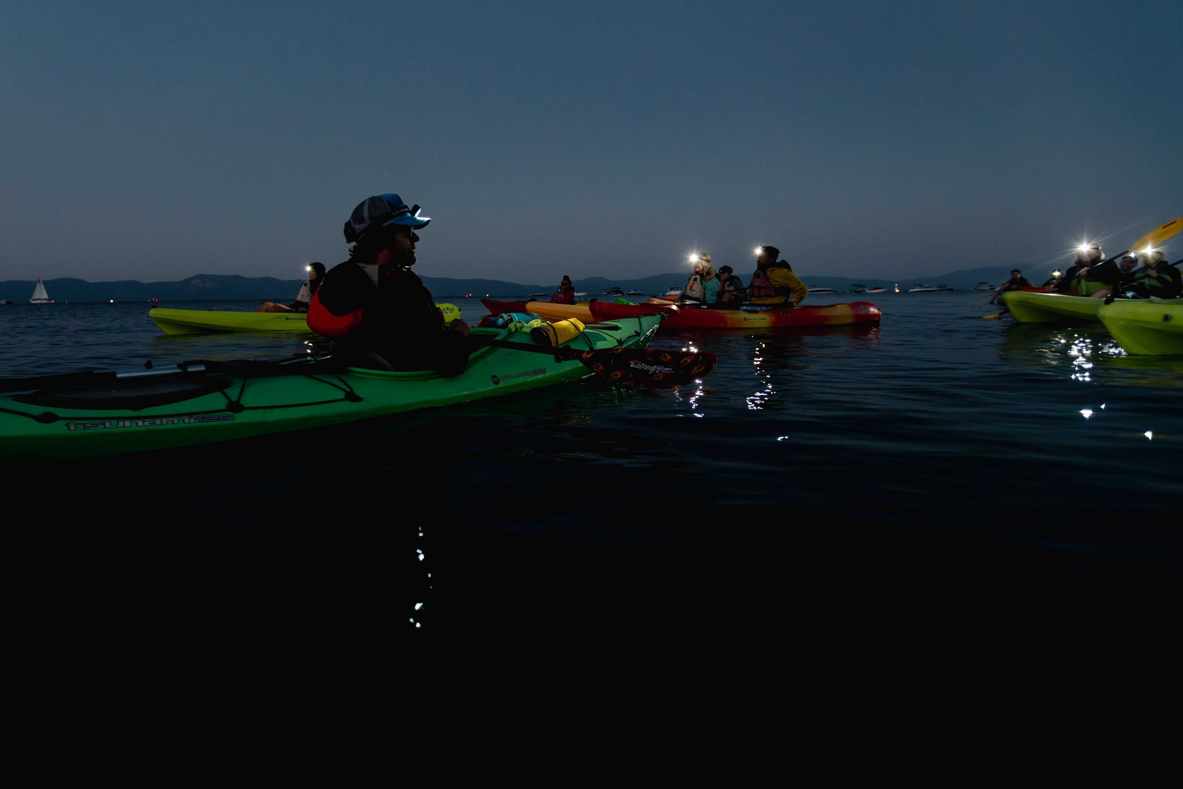 kayak at night